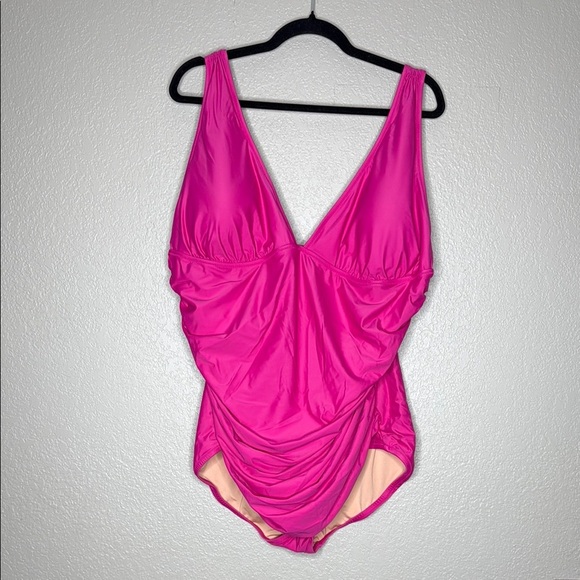 J. Crew Ruched V-Neck One-Piece - Picture 4 of 8